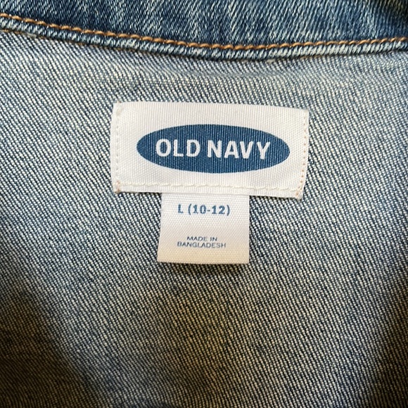 Girls Old Navy Denim Jacket Size Large - Picture 2 of 3